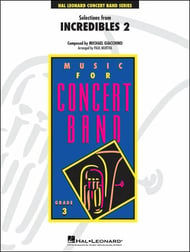Incredibles 2 Concert Band sheet music cover Thumbnail